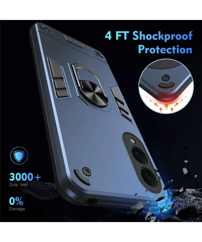 Coque Samsung Galaxy S25 Edge Robuste avec Anneau Multifonction