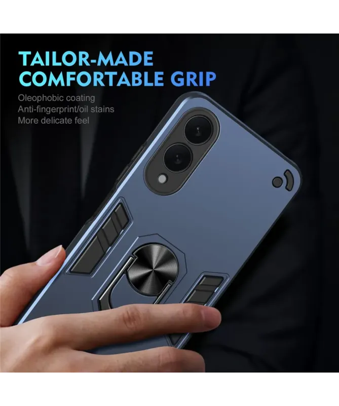 Coque Samsung Galaxy S25 Edge Robuste avec Anneau Multifonction