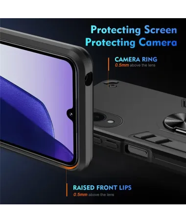 Coque Samsung Galaxy S25 Edge Robuste avec Anneau Multifonction