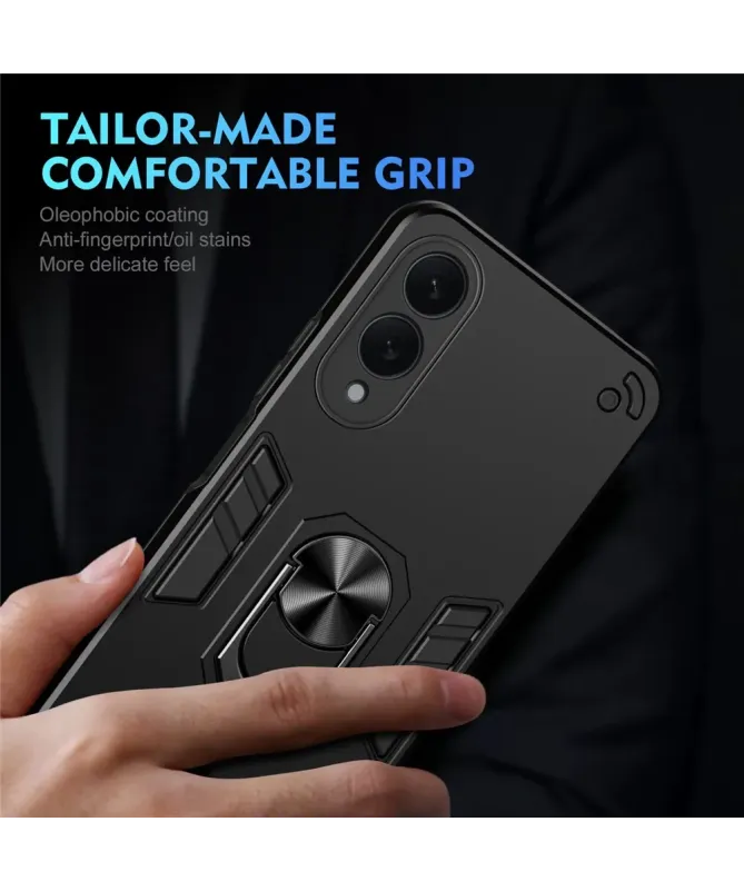 Coque Samsung Galaxy S25 Edge Robuste avec Anneau Multifonction