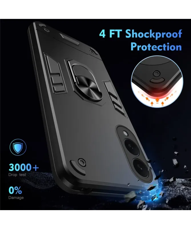 Coque Samsung Galaxy S25 Edge Robuste avec Anneau Multifonction