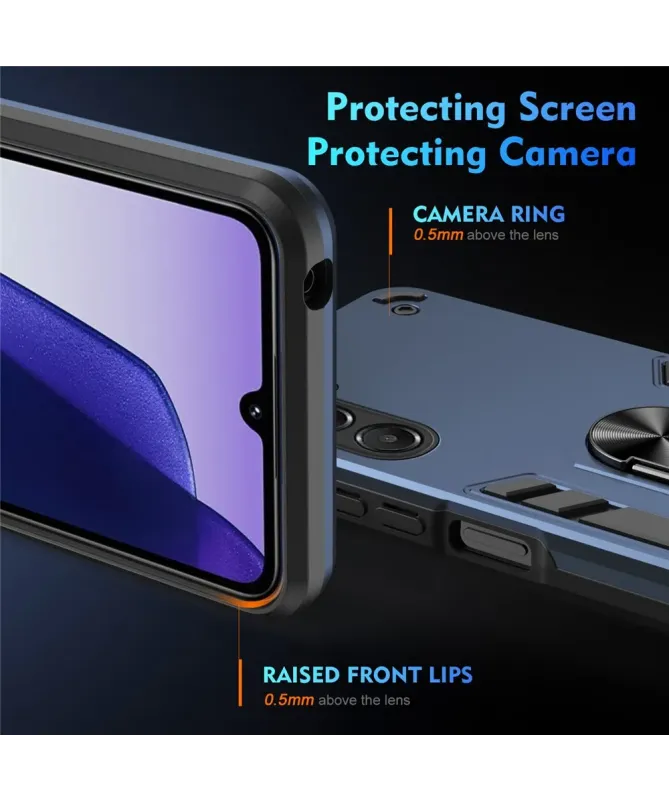 Coque Samsung Galaxy A17 5G Robuste avec Anneau Multifonction