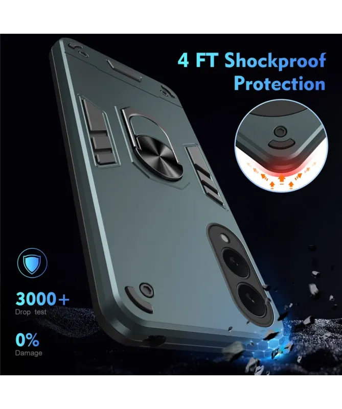 Coque Samsung Galaxy S25 Edge Robuste avec Anneau Multifonction