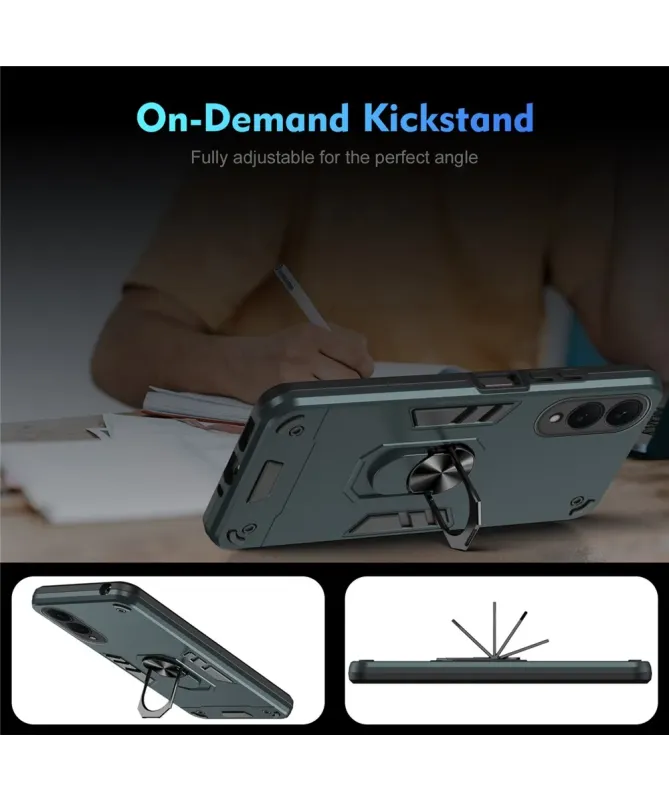 Coque Samsung Galaxy S25 Edge Robuste avec Anneau Multifonction