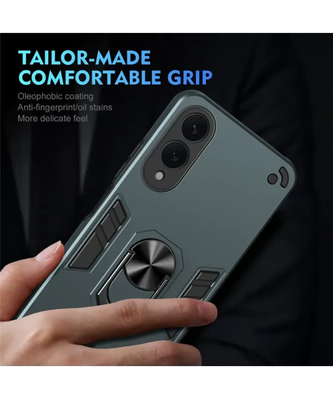 Coque Samsung Galaxy S25 Edge Robuste avec Anneau Multifonction