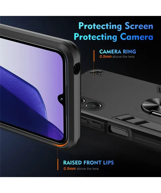 Coque Samsung Galaxy A17 5G Robuste avec Anneau Multifonction