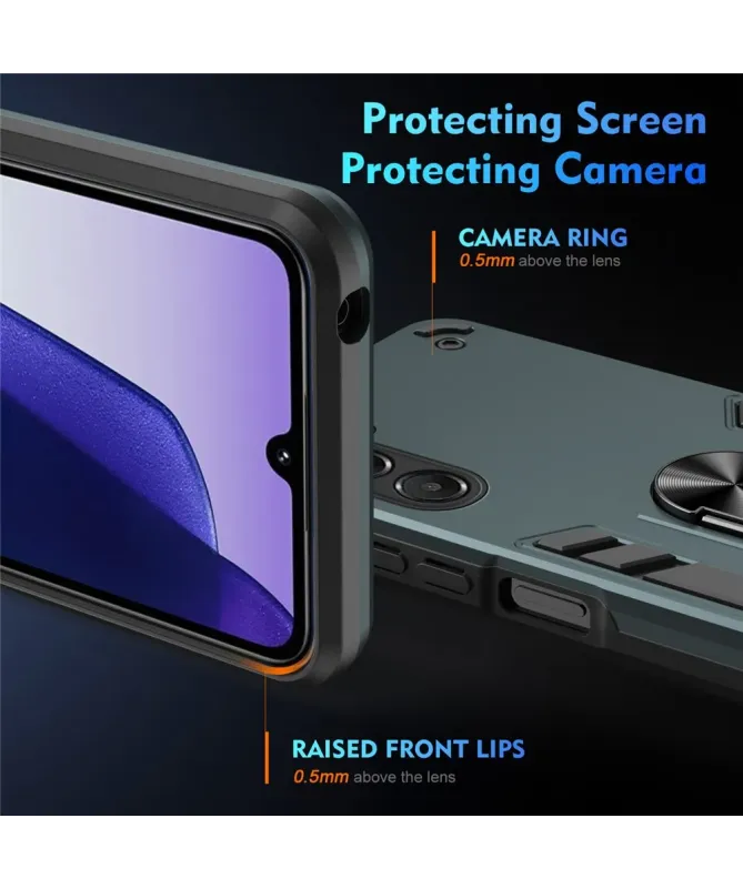 Coque Samsung Galaxy A17 5G Robuste avec Anneau Multifonction