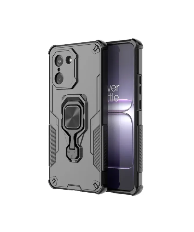 Coque OnePlus Nord CE5 Anti-choc avec Anneau Support et Verre Trempé