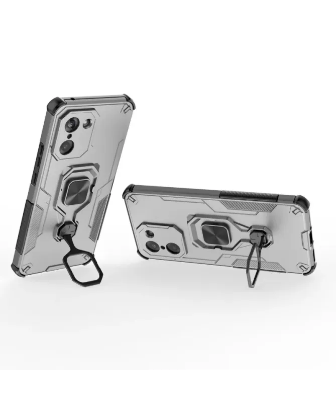 Coque OnePlus Nord CE5 Anti-choc avec Anneau Support et Verre Trempé