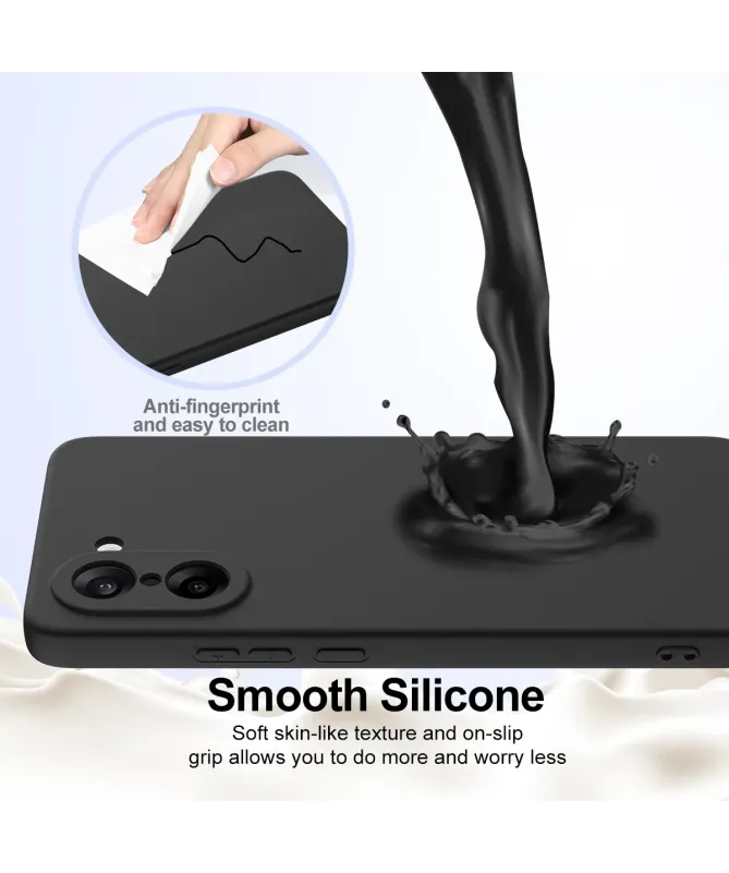 Coque OnePlus Nord CE5 en Silicone Liquide Magnétique avec Lanière
