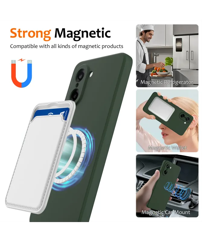 Coque OnePlus Nord CE5 en Silicone Liquide Magnétique avec Lanière