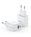 Chargeur Rapide Mural DUZZONA PD 30W Double Port USB-C et USB-A