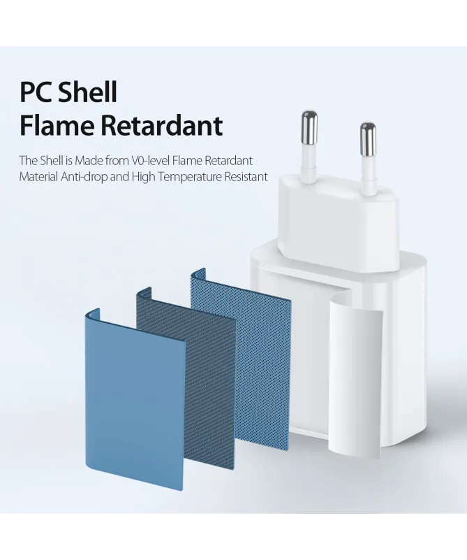 Chargeur Rapide Mural DUZZONA PD 20W USB-C