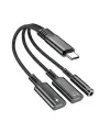 Adaptateur USB-C vers Jack 3.5mm et Charge Rapide PD 60W