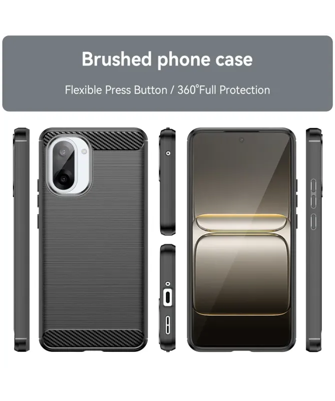 Coque OnePlus Nord CE5 Anti-choc Souple Effet Métal Brossé
