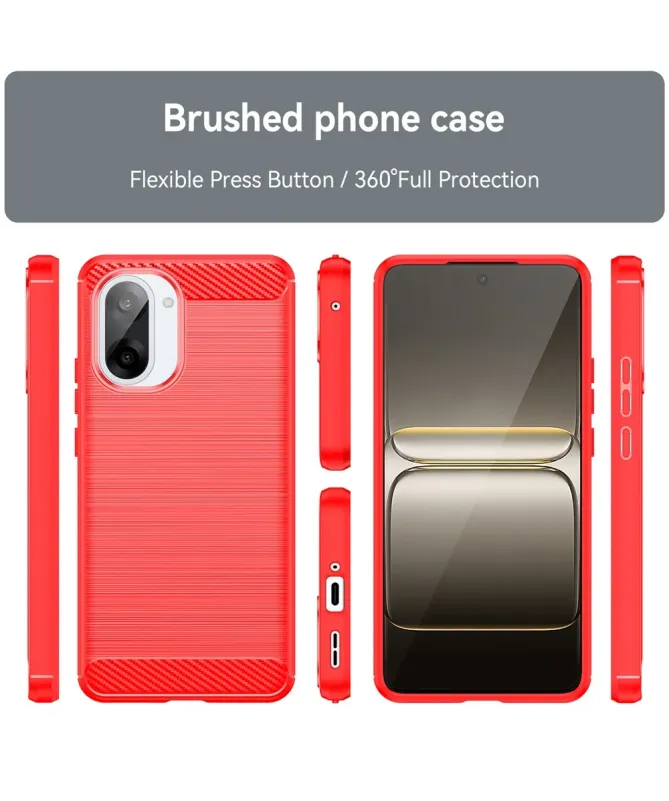 Coque OnePlus Nord CE5 Anti-choc Souple Effet Métal Brossé