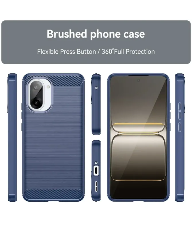 Coque OnePlus Nord CE5 Anti-choc Souple Effet Métal Brossé