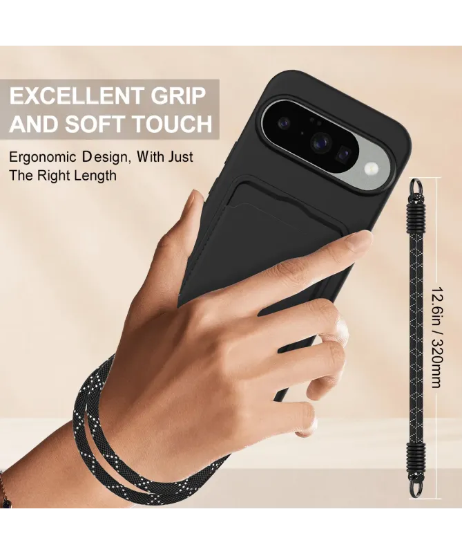 Coque avec Mini Cordon Google Pixel 10 Silicone et Porte-carte
