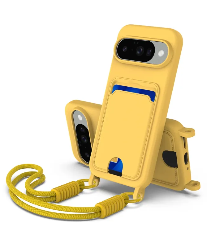 Coque avec Mini Cordon Google Pixel 10 Silicone et Porte-carte