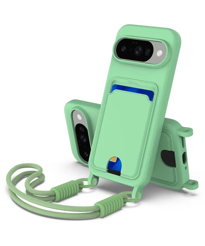 Coque avec Mini Cordon Google Pixel 10 Silicone et Porte-carte