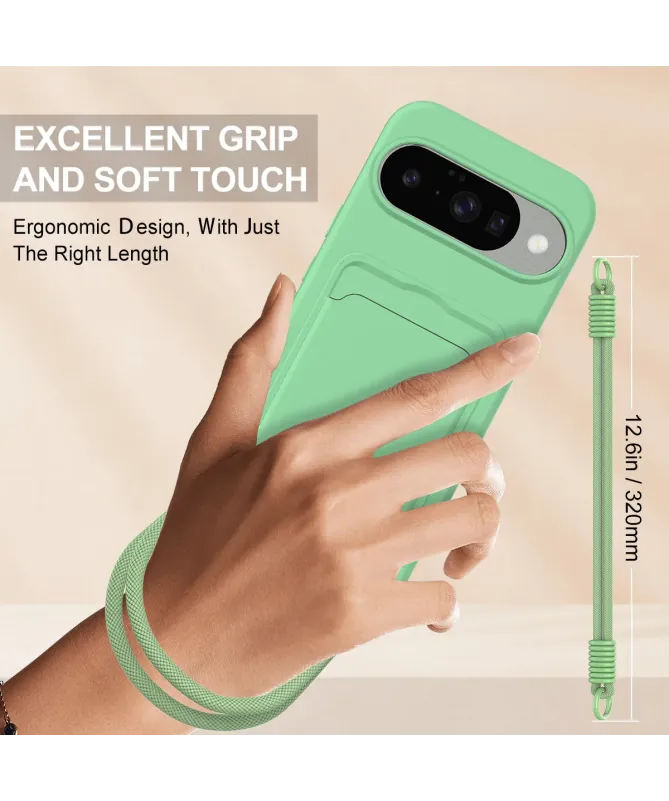 Coque avec Mini Cordon Google Pixel 10 Silicone et Porte-carte