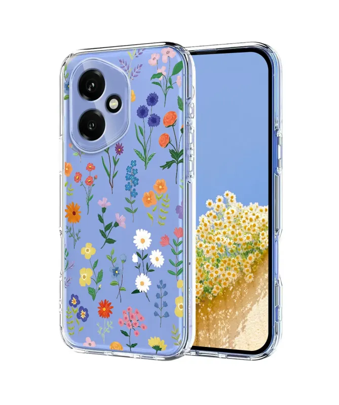 Coque Honor 400 5G Transparente Anti-choc Fleurs des Champs