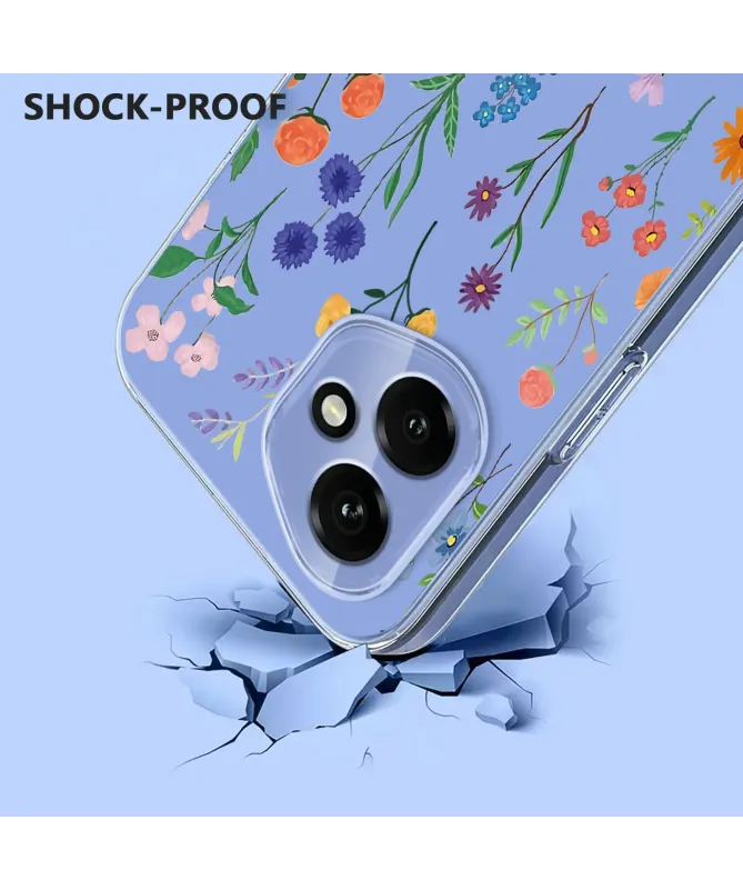 Coque Honor 400 5G Transparente Anti-choc Fleurs des Champs