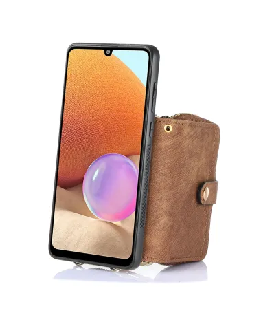 Coque Google Pixel 10 / 10 Pro à sangle, fermeture zippée et porte-cartes Marron - photo 6