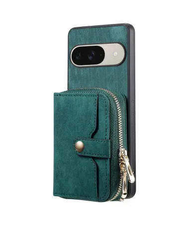 Coque Google Pixel 10 / 10 Pro à sangle, fermeture zippée et porte-cartes Vert foncé - photo 15