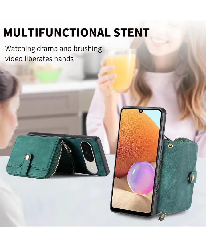 Coque Google Pixel 10 / 10 Pro à sangle, fermeture zippée et porte-car