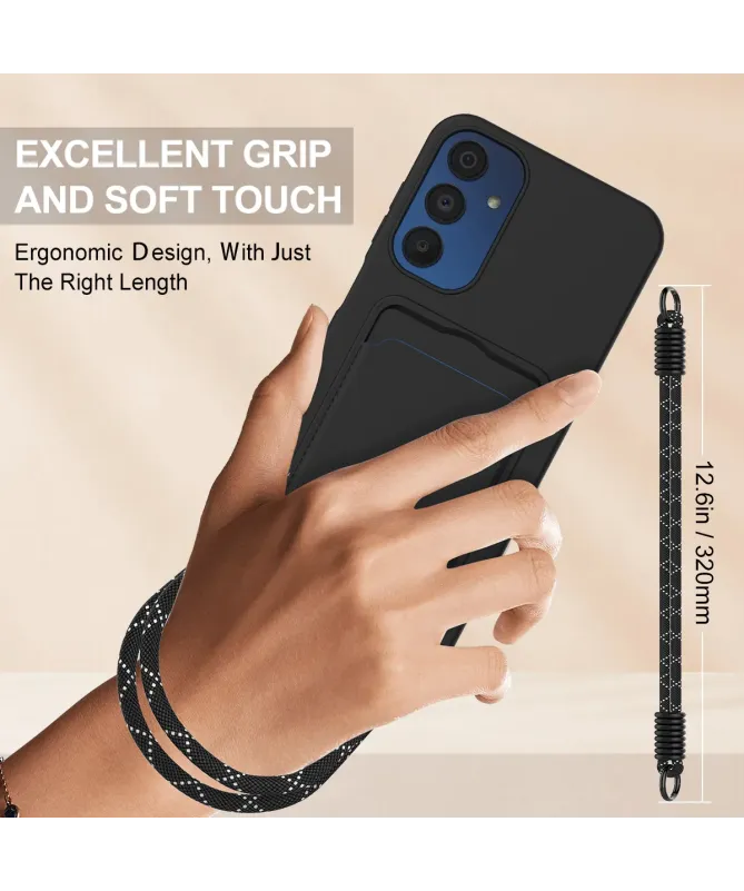 Coque avec Mini Cordon Samsung Galaxy A05s Silicone et Porte-carte