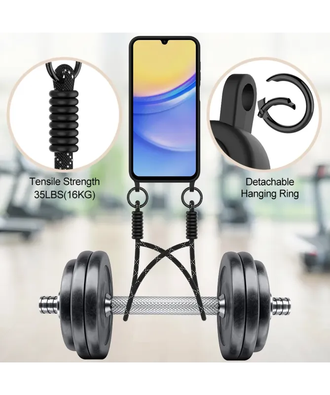 Coque avec Mini Cordon Samsung Galaxy A05s Silicone et Porte-carte