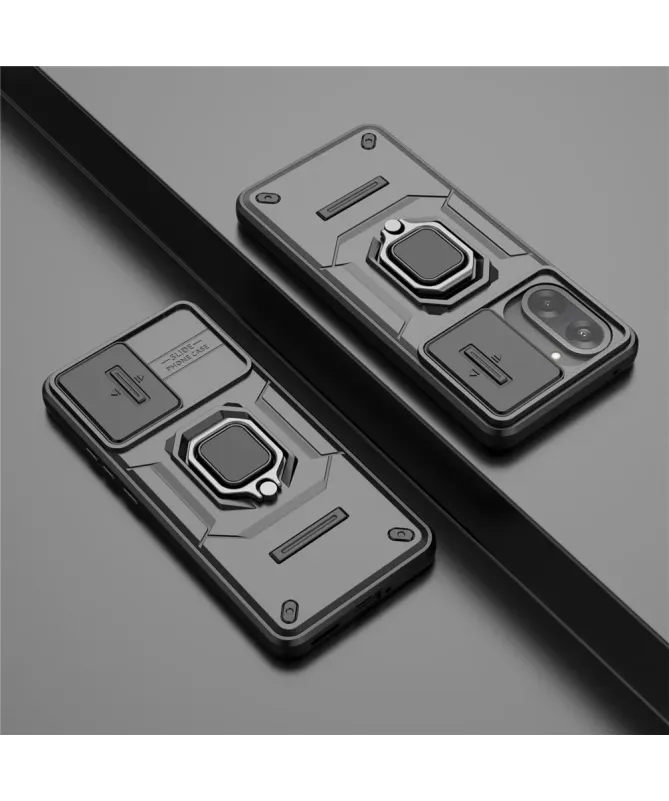 Coque OnePlus Nord CE5 Anti-choc avec Cache Objectif et Anneau Support