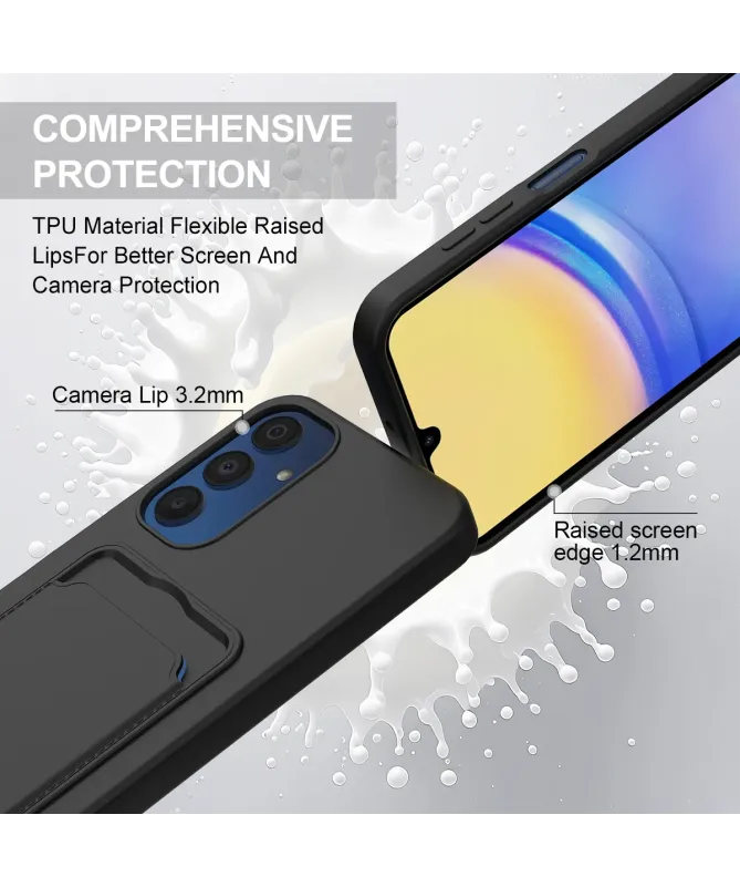 Coque avec Mini Cordon Samsung Galaxy A05s Silicone et Porte-carte