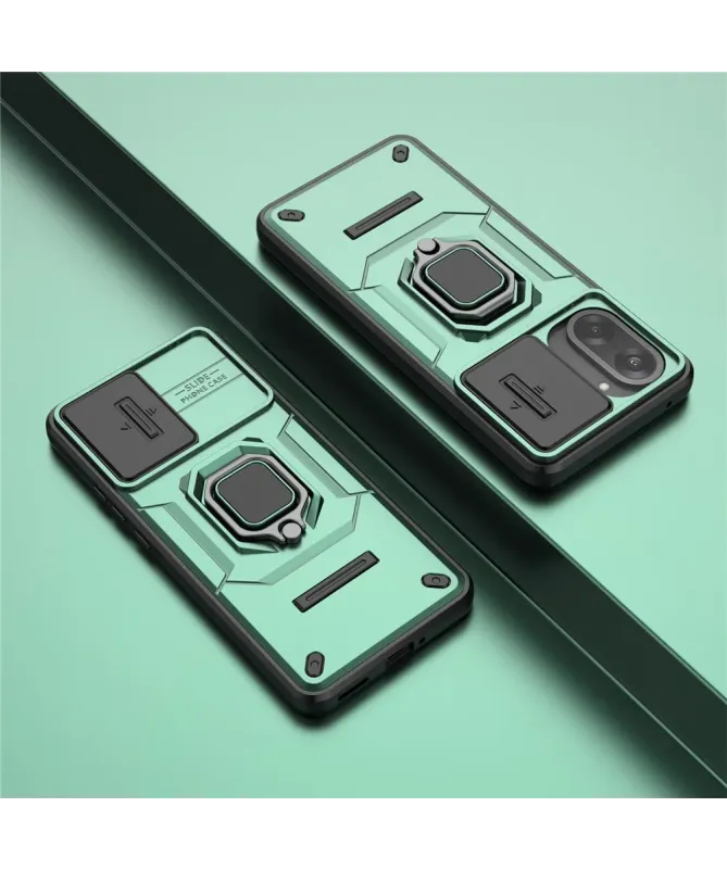 Coque OnePlus Nord CE5 Anti-choc avec Cache Objectif et Anneau Support