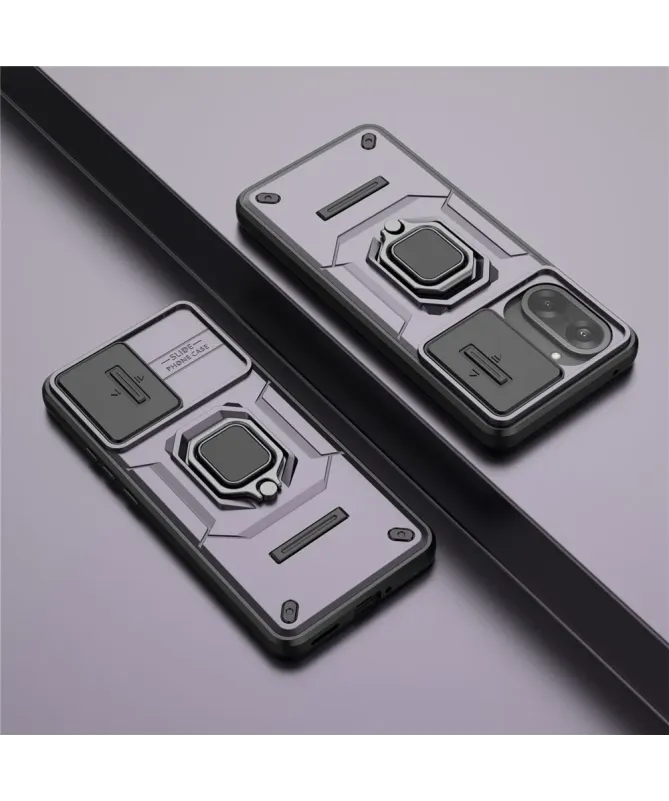 Coque OnePlus Nord CE5 Anti-choc avec Cache Objectif et Anneau Support