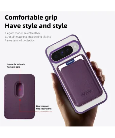 Coque Google Pixel 10 / 10 Pro Transparente avec Porte-cartes | CLEARMAG Violet - photo 23
