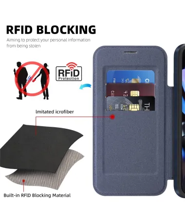 Coque Google Pixel 10 / 10 Pro avec Rabat Porte-cartes | MAGFLIP Bleu marine - photo 14