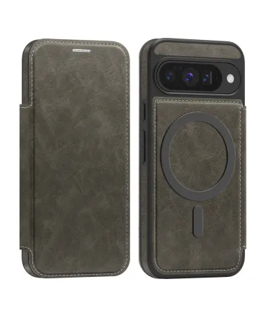 Coque Google Pixel 10 / 10 Pro avec Rabat Porte-cartes | MAGFLIP Gris Foncé - photo 18