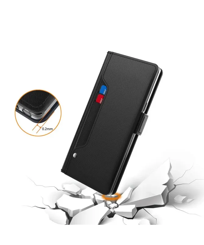 Housse Google Pixel 10 Flip premium porte cartes avec miroir