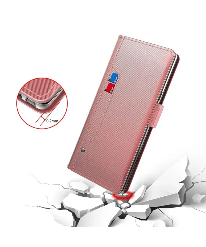 Housse Google Pixel 10 Flip premium porte cartes avec miroir