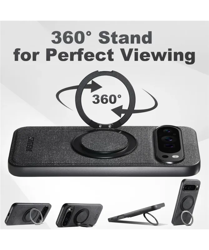 Coque Google Pixel 10 / 10 Pro Texture Jeans avec Anneau Magnétique | 