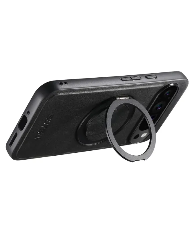 Coque Google Pixel 10 / 10 Pro Effet Cuir Ciré avec Anneau | EXPLORER