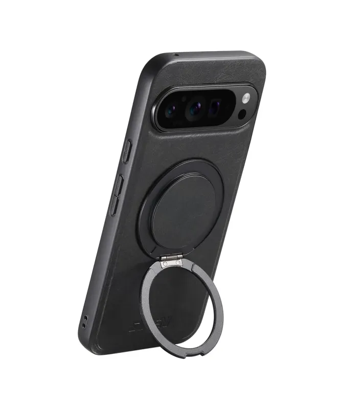 Coque Google Pixel 10 / 10 Pro Effet Cuir Ciré avec Anneau | EXPLORER