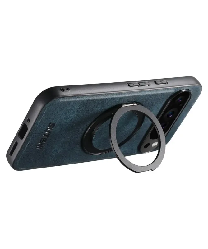 Coque Google Pixel 10 / 10 Pro Effet Cuir Ciré avec Anneau | EXPLORER