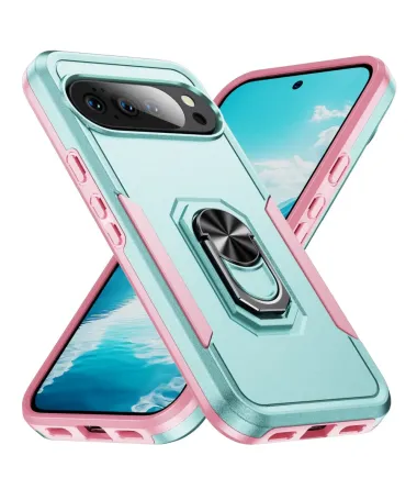 Coque Google Pixel 10 / 10 Pro | Armor Shield avec Anneau Cyan - photo 35