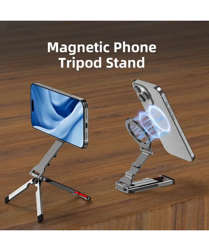 Trépied MagSafe Aluminium avec Clip Mousqueton - Support Ajustable Ult