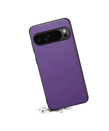 Coque Google Pixel 10 / 10 Pro Finition Cuir Lisse | Calf Touch Violet - photo 4