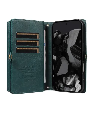 Housse Portefeuille à Bandoulière pour Google Pixel 10/ 10 Pro | Organizer Vert foncé - photo 19