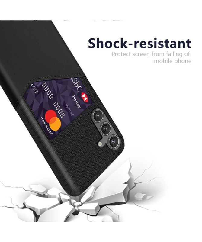 Coque Samsung Galaxy A17 5G Texture Tissu et Porte-carte | TÄCKA